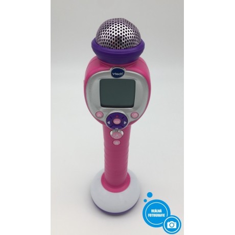Dívčí karaoke mikrofon s reproduktorem VTech-Kidi 80-194305, růžová