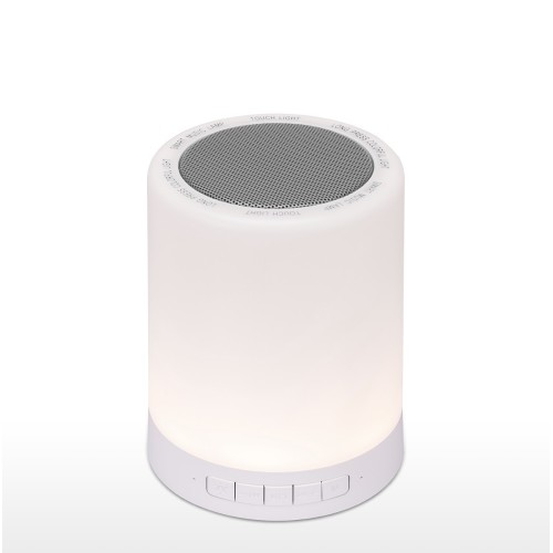 Bluetooth RGB lampa s reproduktorem 9 x 12 cm, bílá