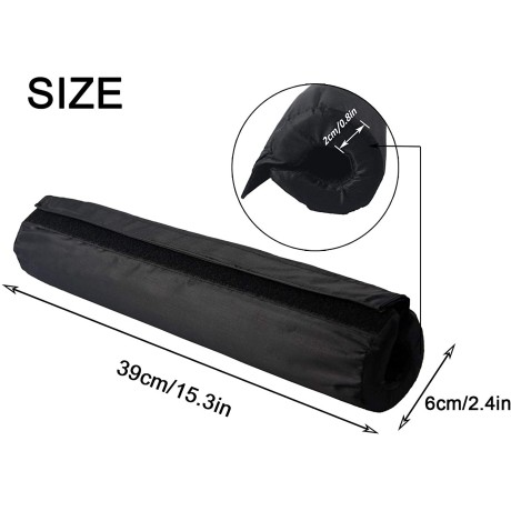 Ochranná podložka na činky Sivenke, 39 cm, černá