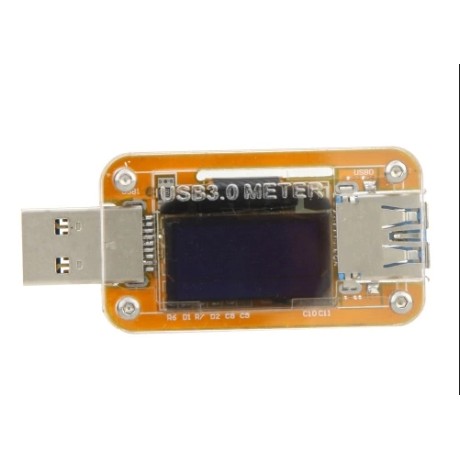 USB tester (měřič) napětí a proudu KKmoon USB 3.0, oranžová