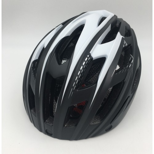 Cyklistická helma H-19, 57-61cm, černobílá