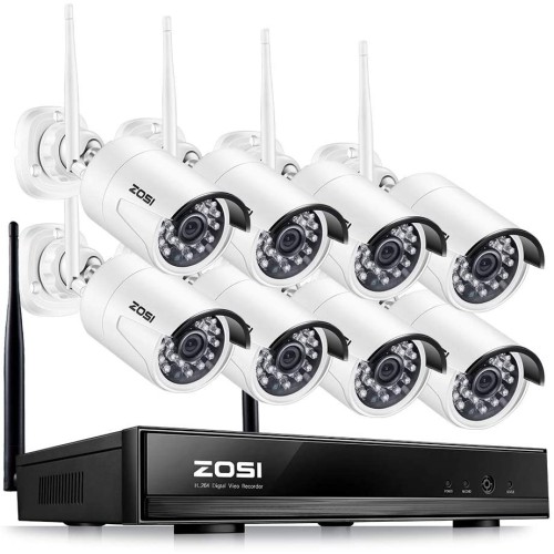 Bezdrátový bezpečnostní kamerový systém Zosi ZSWNVK-B81301-EU (8xkamera, 1x záz. zařízení)
