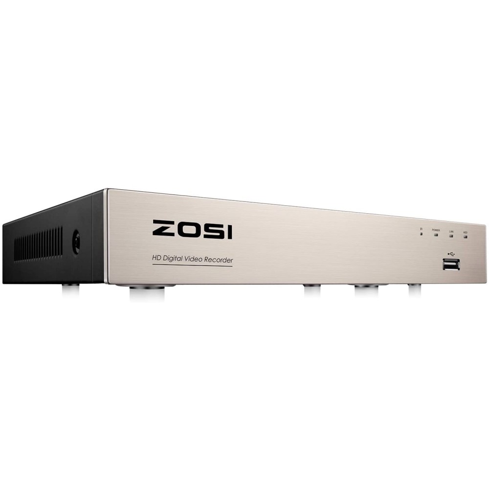 Síťový DVR videorekordér Zosi 1AR-08LN20-UK H.264 (8kanálů), stříbrná