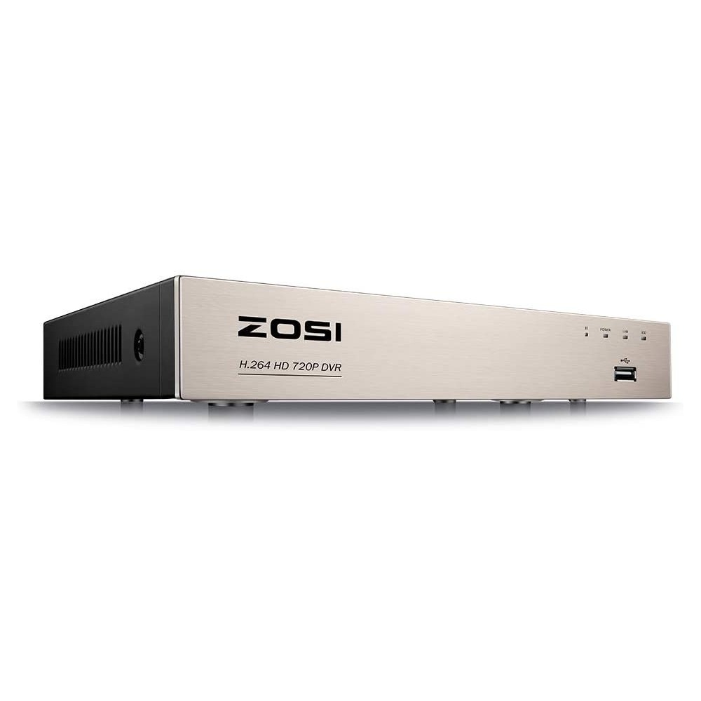 Síťový DVR videorekordér Zosi ZR08KN/00 H.264 (8kanálů), stříbrná