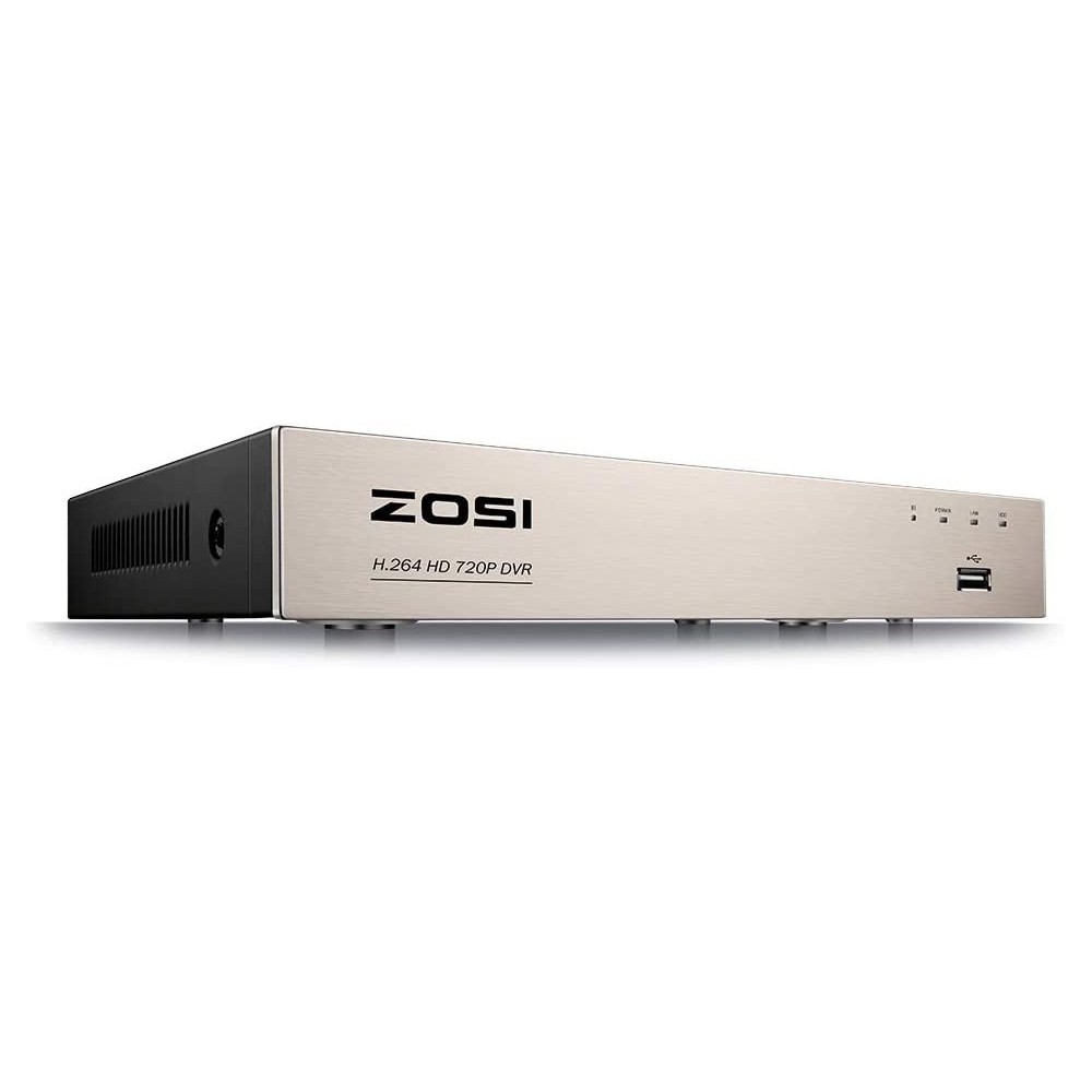 Síťový DVR videorekordér Zosi ZR08AN/10 H.264 (8kanálů), stříbrná