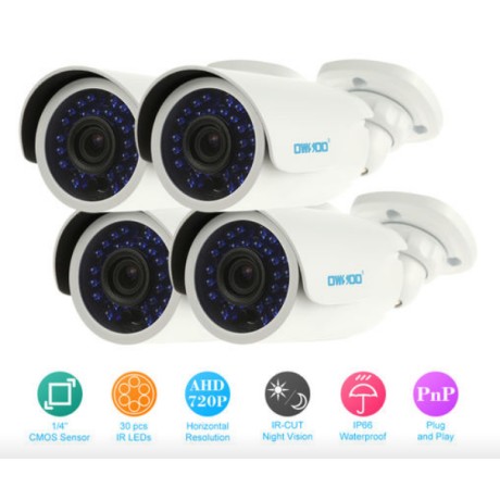 Bezpečnostní kamerový systém Owsoo CCTV S808EU, AHD 720P