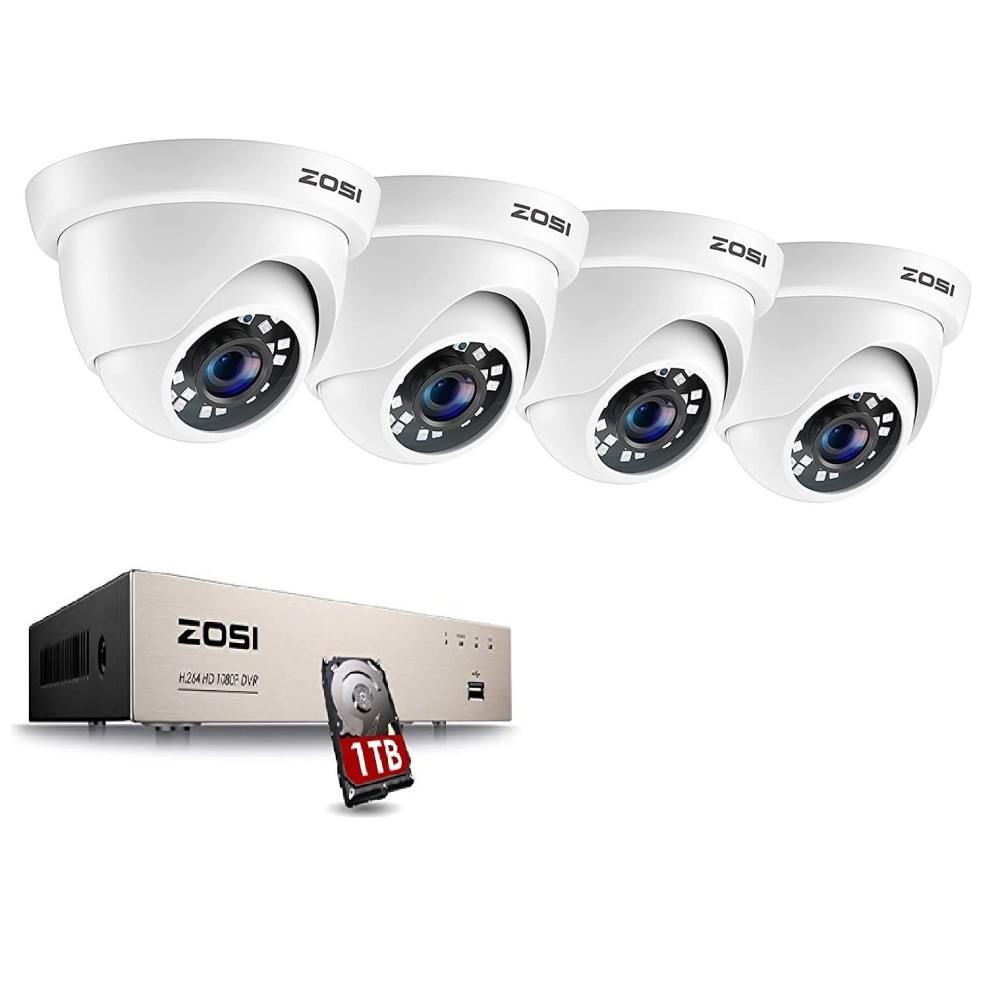 Bezpečnostní kamerový systém ZOSI ZG44182B (4xkamera +1x záznamové zařízení 1TB)