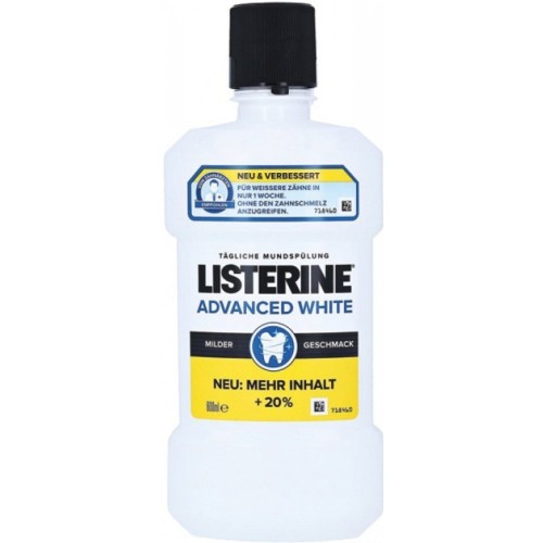 Ústní voda Listerine Advanced white, 600 ml