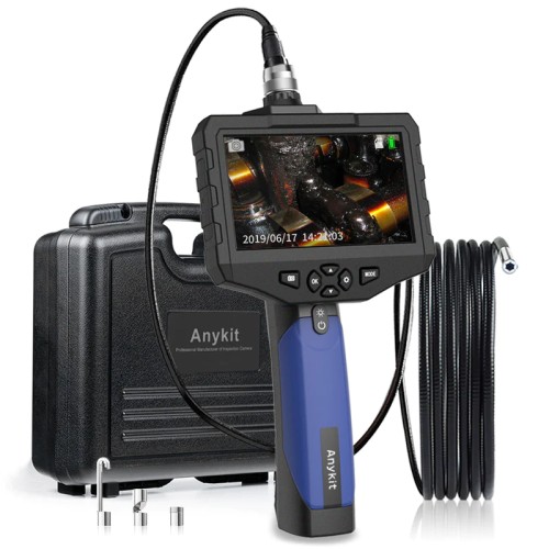 Endoskopická kamera Anykit NTS300 s 5" displejem, 5,5 mm, modročerná