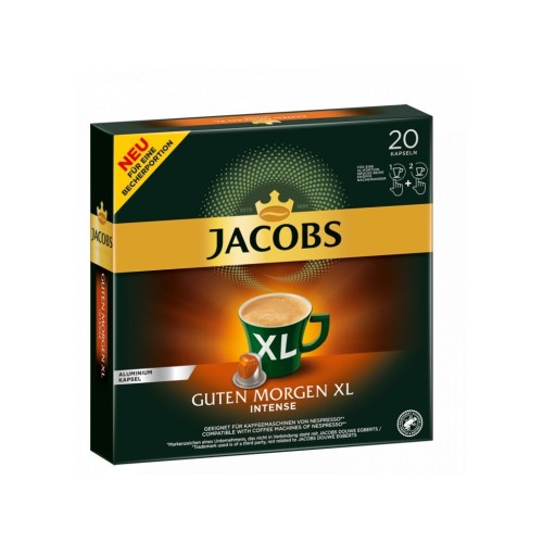 Kávové kapsle Jacobs Guten Morgen Intense XL, 20 kapslí