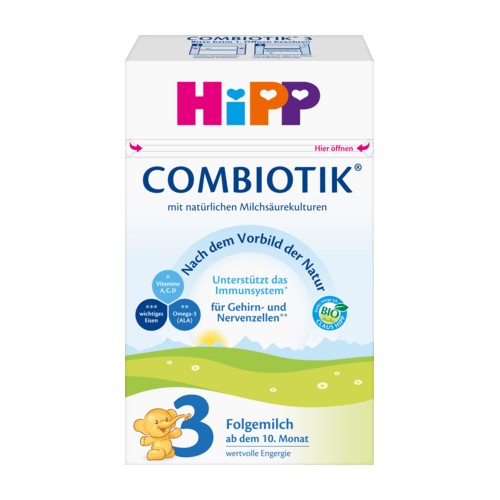 Pokračovací mléko Hipp Bio Combiotik 3, 600g