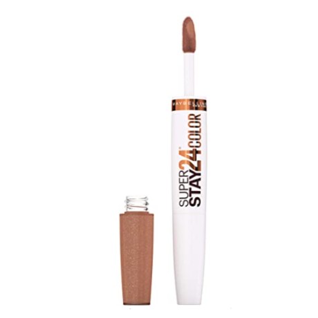 Lesk na rty 2v1 Maybelline New York Super Stay 24H, No. 885 Chai Once More
