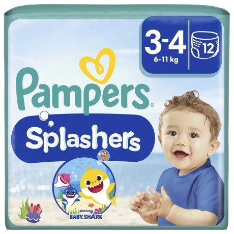 Dětské plenkové kalhotky do vody Pampers Splashers vel. 3-4 (6-11kg), 12ks