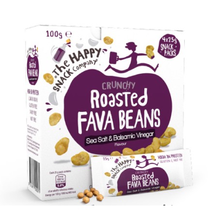 Pražené Fava fazole The happy snack, 4 x 25g, 100 g