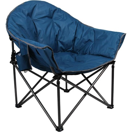 Kempingová skládací židle maxi Alpha Camp, nosnost 150kg, modrá