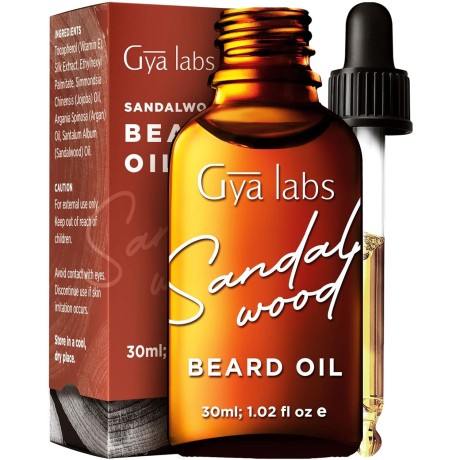 Olej na růst vousů pro muže Gya labs, 30 ml, santalové dřevo