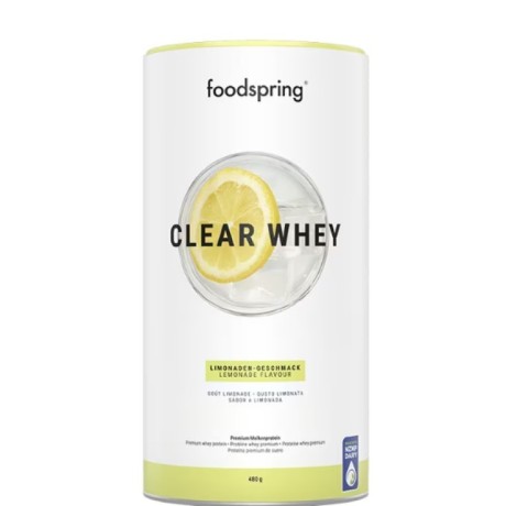 Proteinový nápoj Foodspring Clear Whey Limonade, 480 g