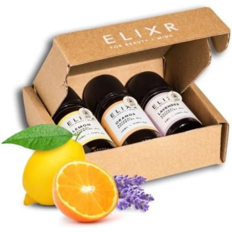 Sada éterických olejů Elixr, pomeranč, levandule, citron, 2x10ml, 1x5ml