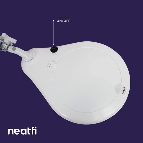 Zvětšovací lupa s lampou Neatfi Elite HD XL, 18cm, 5 dioptrií, 6000-7000K