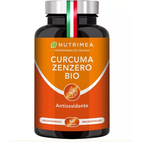 Doplněk stravy Nutrimea Curcuma Zenzero Bio, 60 kapslí