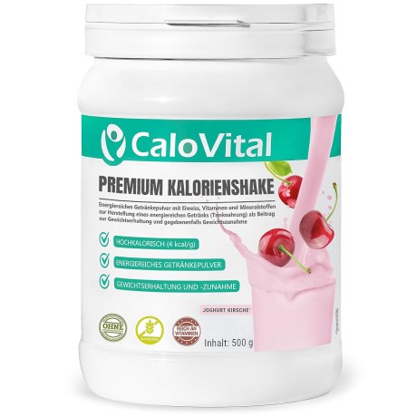 Vysoce kalorický nápoj Calovital, příchuť jogurt-višeň, 500 g