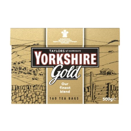 Čajové sáčky černého čaje Yorkshire Gold Taylors of Harrogate, 160 ks