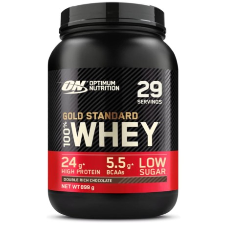 Proteinový prášek Optimum Nutrition 100% Whey Gold Standard, dvojitá čokoláda, 899 g