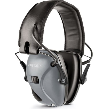 Elektronické chrániče sluchu pro střelbu Awesafe GF01+, šedá