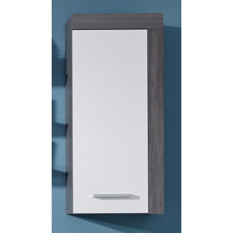 Koupelnová závěsná skříň Furnline, 36 x 79 x 23 cm, šedobílá