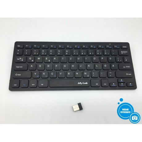 Bluetooth klávesnice Jelly comb KUT019, černá